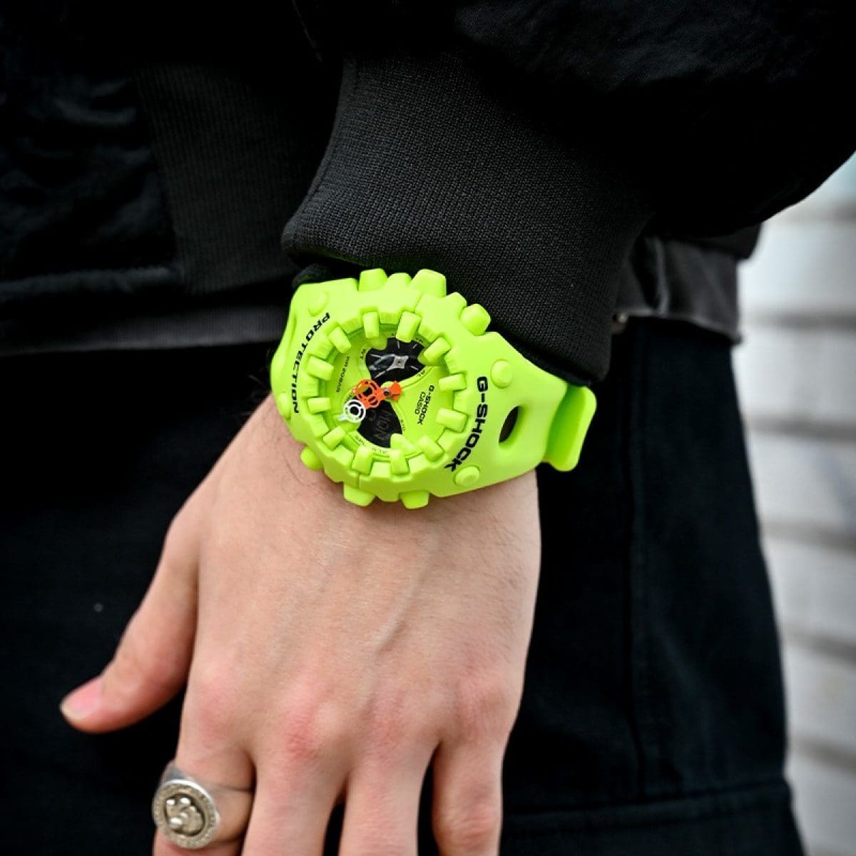 Casio G-Shock Analog-Digital Watch GAV01-9A Safety Yellow-Black Sheep Skate Shop