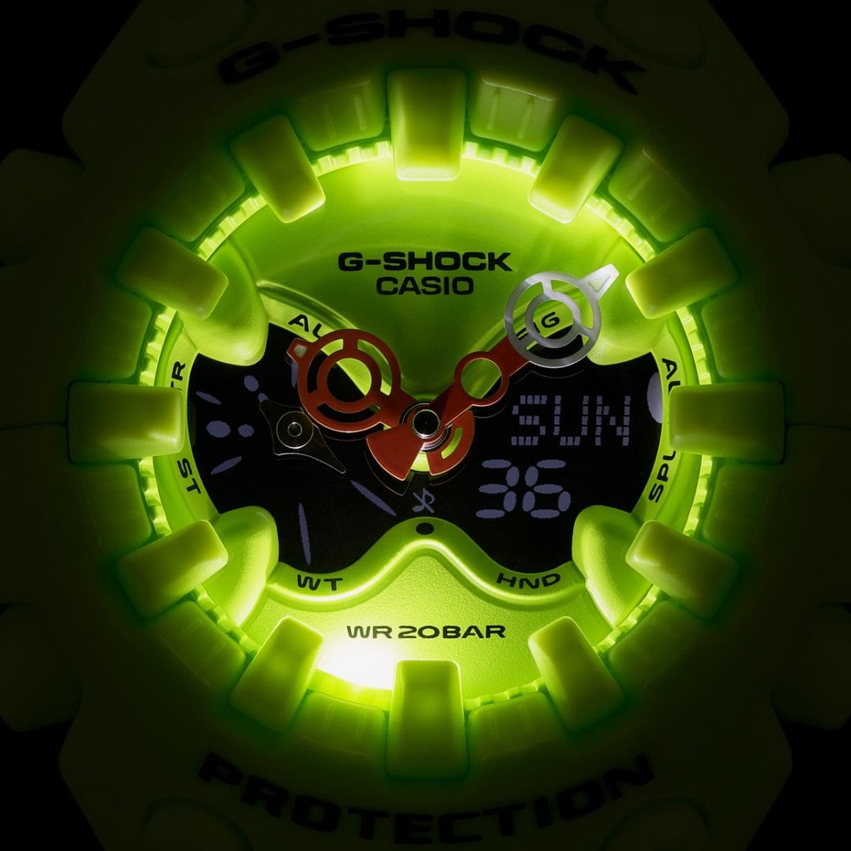 Casio G-Shock Analog-Digital Watch GAV01-9A Safety Yellow-Black Sheep Skate Shop