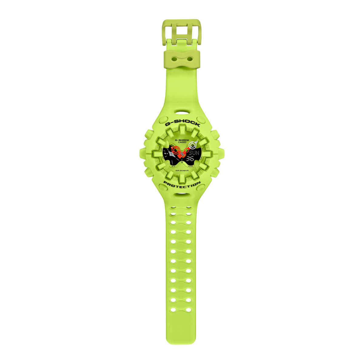 Casio G-Shock Analog-Digital Watch GAV01-9A Safety Yellow-Black Sheep Skate Shop