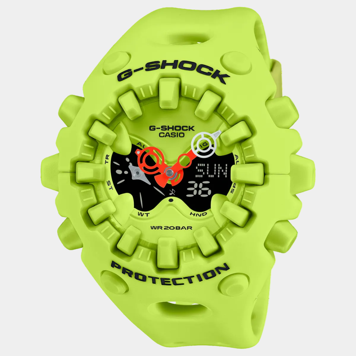 Casio G-Shock Analog-Digital Watch GAV01-9A Safety Yellow-Black Sheep Skate Shop