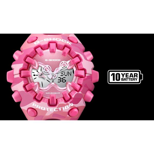Casio G-Shock Analog-Digital Watch GAV01CMG-4A Pink Camo-Black Sheep Skate Shop