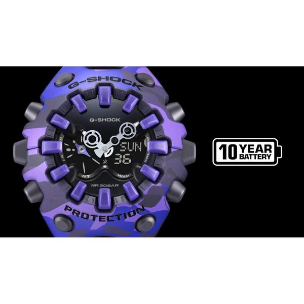 Casio G-Shock Analog-Digital Watch GAV01CMG-6A Purple Camo-Black Sheep Skate Shop