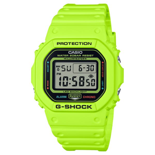 Casio G-Shock Digital Watch DW5600EP-9 Safety Yellow-Black Sheep Skate Shop