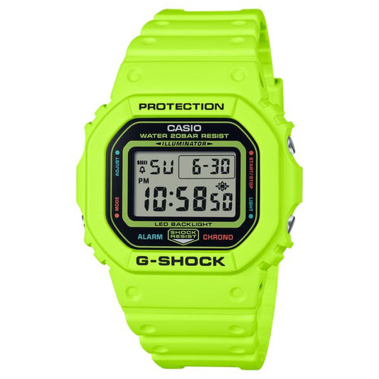 Casio G-Shock Digital Watch DW5600EP-9 Safety Yellow-Black Sheep Skate Shop