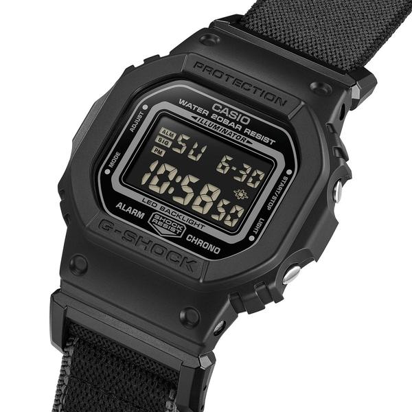 Casio G-Shock Digital Watch DW5600MNC-1 Black - Black Cloth Band-Black Sheep Skate Shop