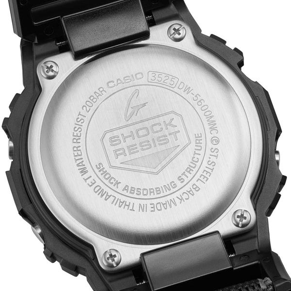 Casio G-Shock Digital Watch DW5600MNC-1 Black - Black Cloth Band-Black Sheep Skate Shop