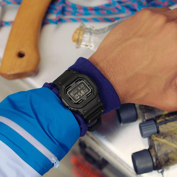 Casio G-Shock Digital Watch DW5600MNC-1 Black - Black Cloth Band-Black Sheep Skate Shop