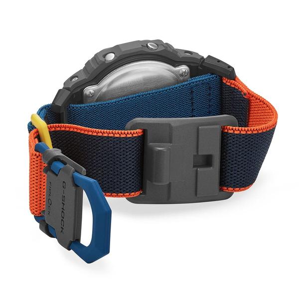Casio G-Shock Digital Watch DW5600MNC-8A2 Black - Grey - Orange Cloth Band-Black Sheep Skate Shop