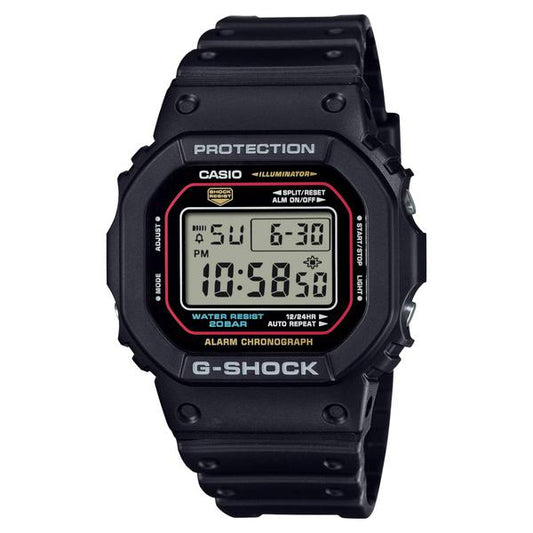 Casio G-Shock Digital Watch DW5600RL-1 Black - Red - Blue-Black Sheep Skate Shop