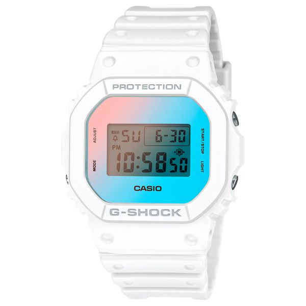 Casio G-Shock Digital Watch DW5600TL-7 White - Blue - Orange-Black Sheep Skate Shop