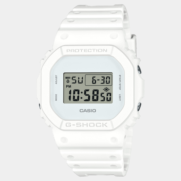 Casio G-Shock Digital Watch DW5600WW-7 White-Black Sheep Skate Shop