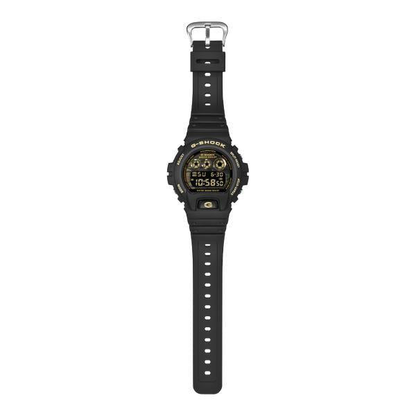 Casio G Shock Digital Watch DW6900CF-1 Black - Gold - Camo-Black Sheep Skate Shop