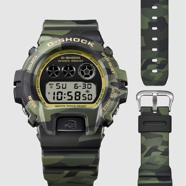 Casio G-Shock Digital Watch DW6900CMG-3 Camo-Black Sheep Skate Shop