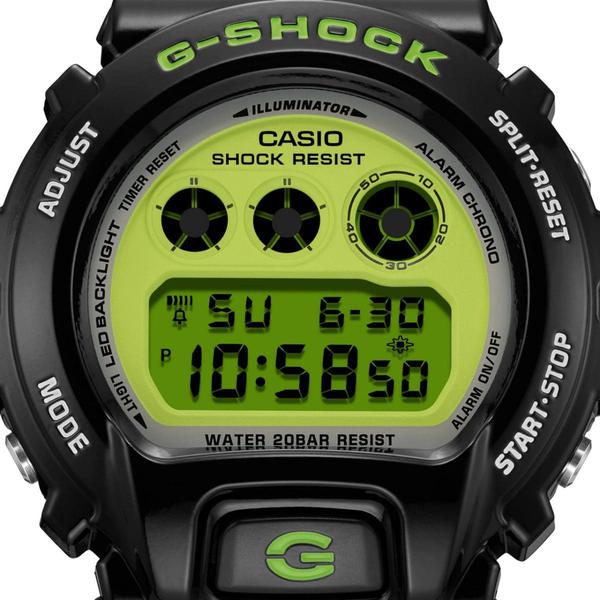 Casio G-Shock Digital Watch DW6900RCS-1 Black - Neon Green-Black Sheep Skate Shop