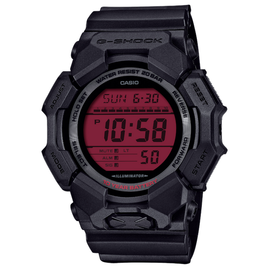Casio G-Shock Digital Watch GD010BBR-1 Black - Red-Black Sheep Skate Shop