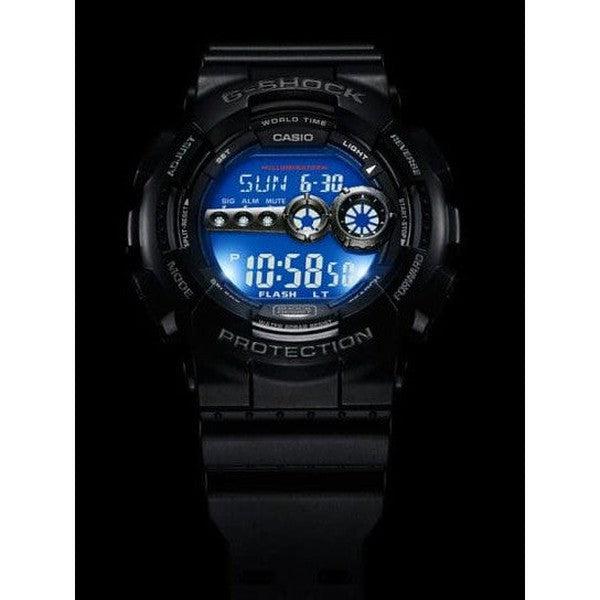 Casio G-Shock Digital Watch GD100-1B Black-Black Sheep Skate Shop