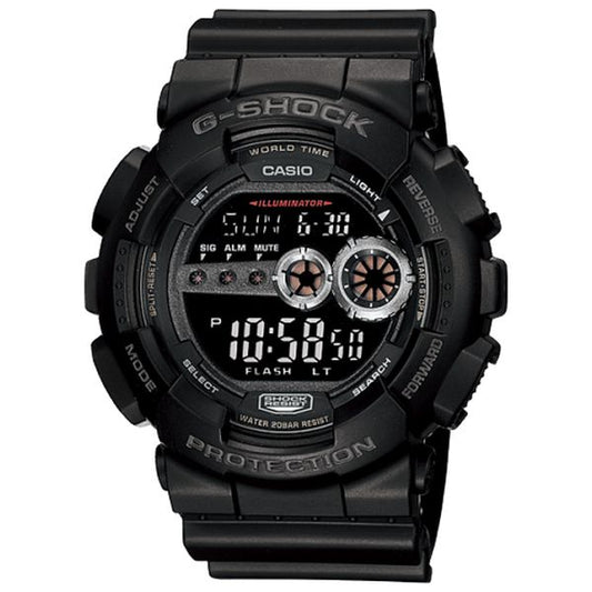 Casio G-Shock Digital Watch GD100-1B Black-Black Sheep Skate Shop