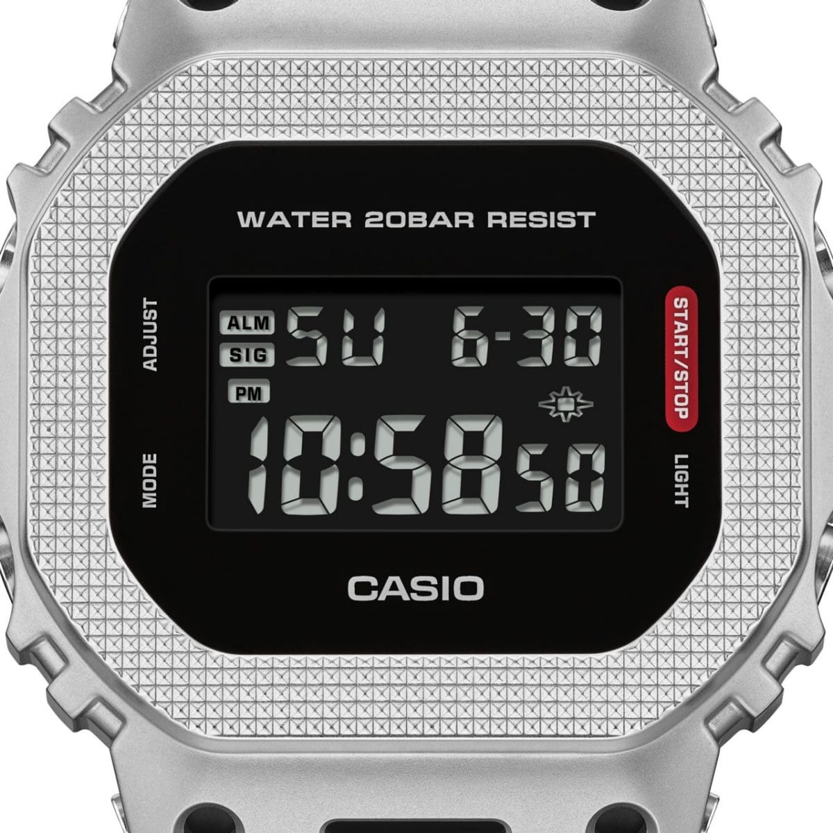 Casio G-Shock Digital Watch GM5600M-1 Silver - Black-Black Sheep Skate Shop