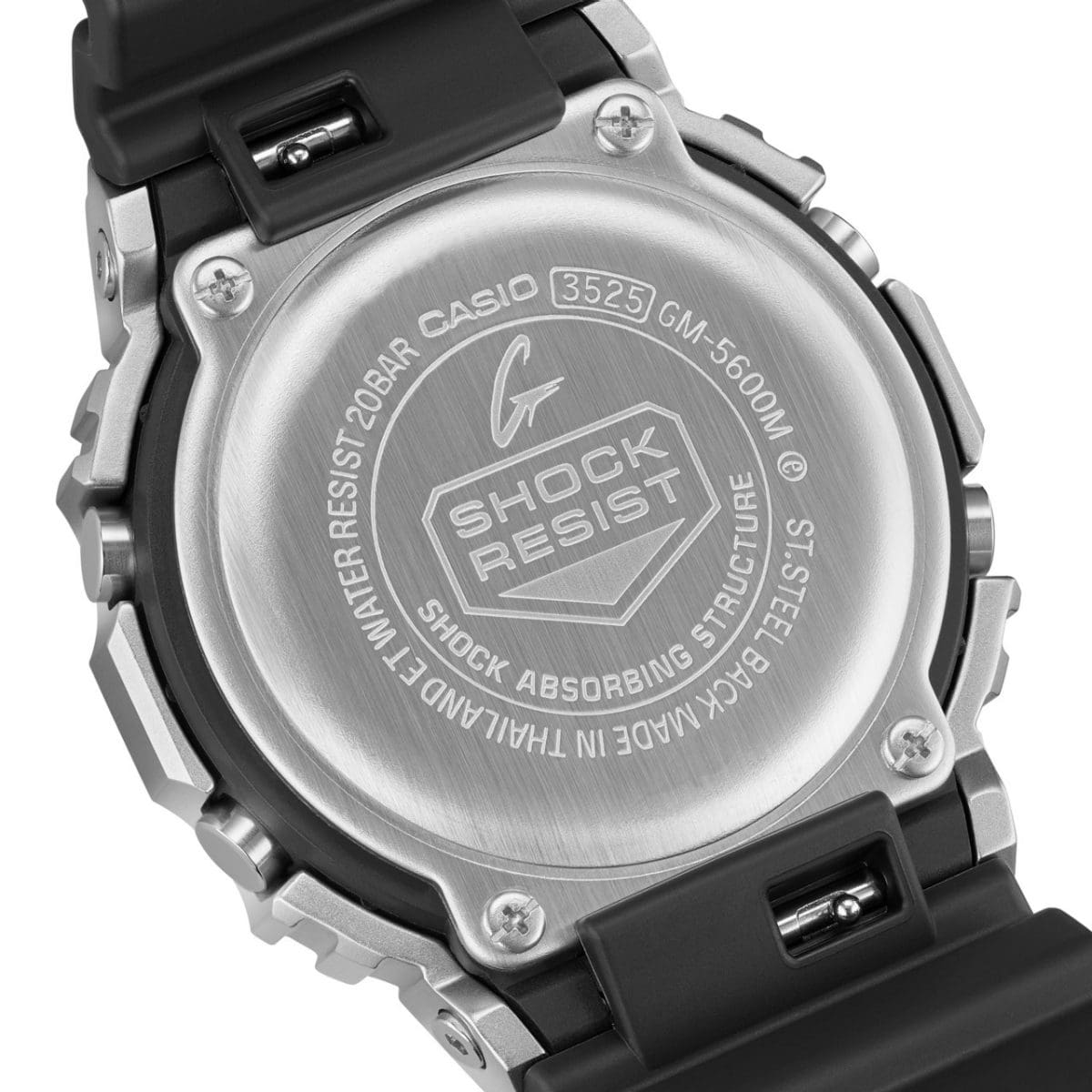Casio G-Shock Digital Watch GM5600M-1 Silver - Black-Black Sheep Skate Shop