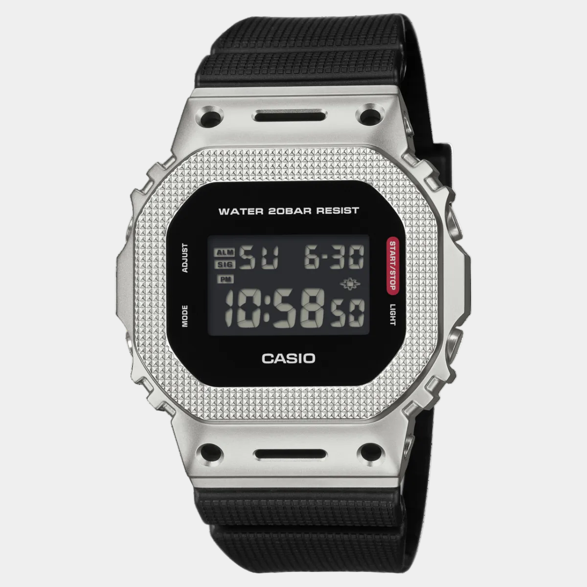 Casio G-Shock Digital Watch GM5600M-1 Silver - Black-Black Sheep Skate Shop