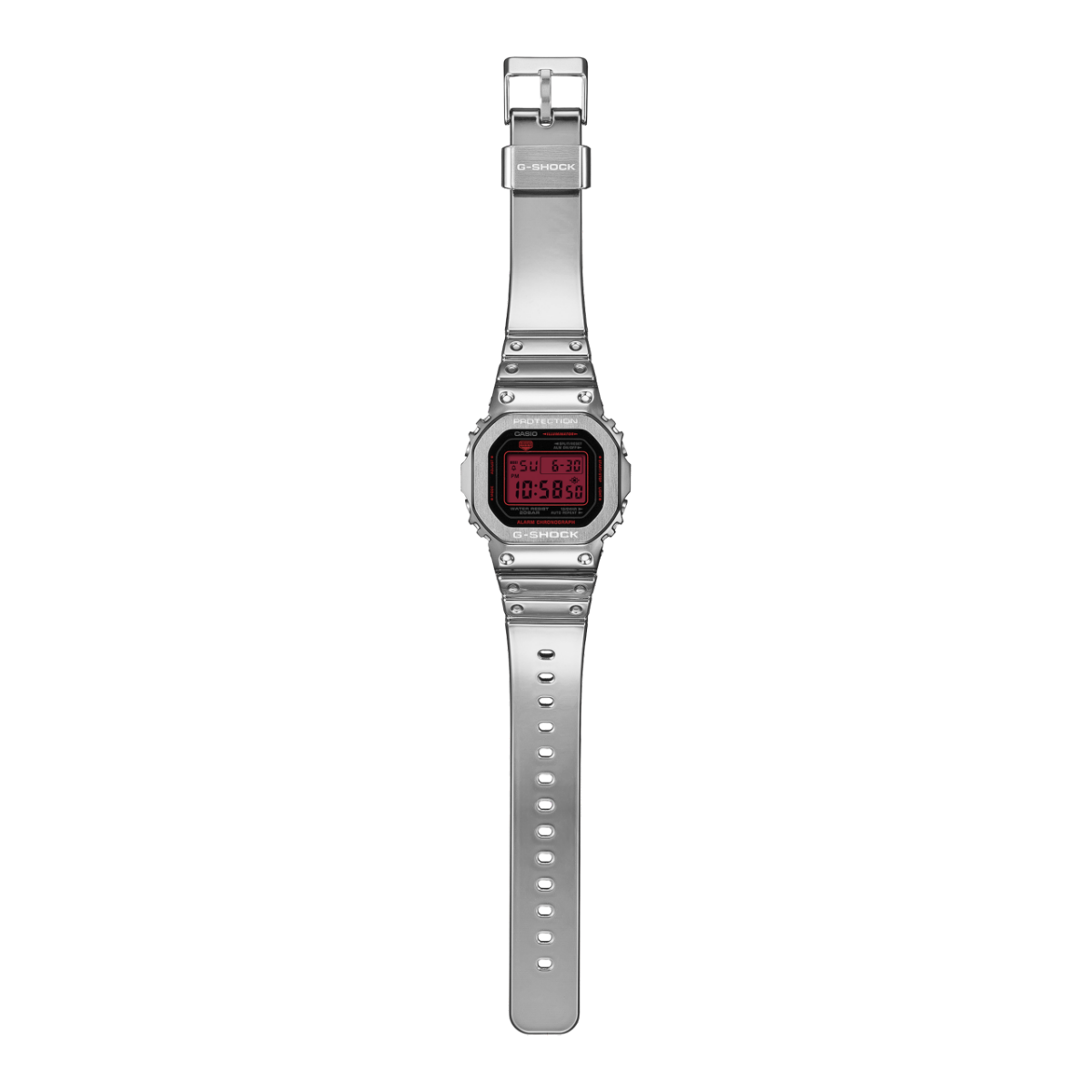 Casio G-Shock Digital Watch GM5600YRA-8 Silver - Red-Black Sheep Skate Shop