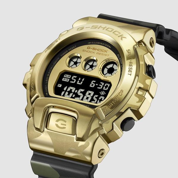 Casio G-Shock Digital Watch GM6900CMG-3 Gold - Camo-Black Sheep Skate Shop