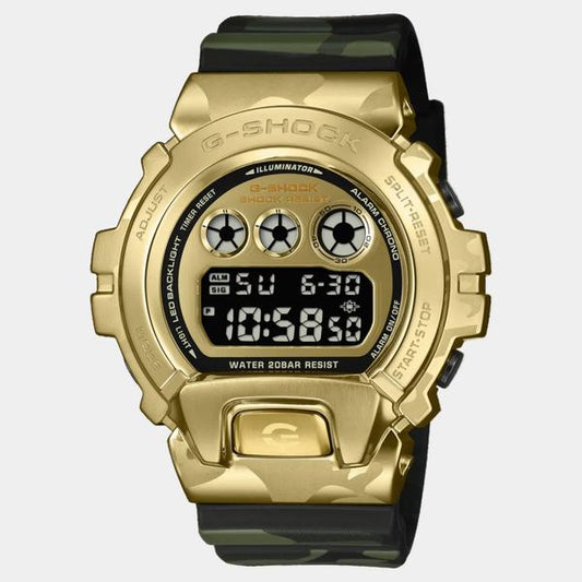 Casio G-Shock Digital Watch GM6900CMG-3 Gold - Camo-Black Sheep Skate Shop