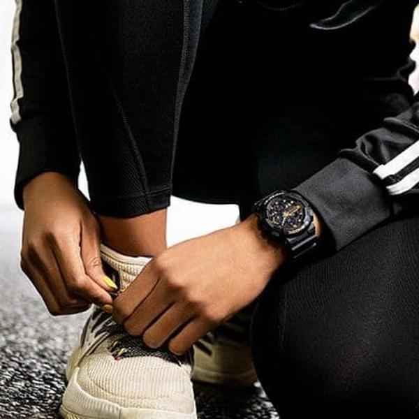Casio G-Shock Digital Watch GMAS140M-1A Black - Gold-Black Sheep Skate Shop