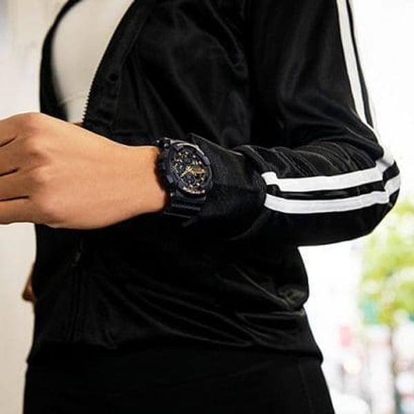 Casio G-Shock Digital Watch GMAS140M-1A Black - Gold-Black Sheep Skate Shop