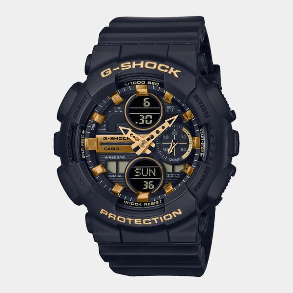 Casio G-Shock Digital Watch GMAS140M-1A Black - Gold-Black Sheep Skate Shop
