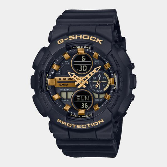 Casio G-Shock Digital Watch GMAS140M-1A Black - Gold-Black Sheep Skate Shop