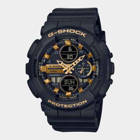 Casio G-Shock Digital Watch GMAS140M-1A Black - Gold-Black Sheep Skate Shop