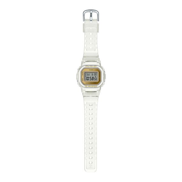 Women's Casio G-Shock Digital Steel Gold Plated 5600 Watch GMS5600G-7