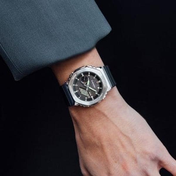 Casio G-Shock G-Steel Watch GBM2100-1A Silver - Black-Black Sheep Skate Shop