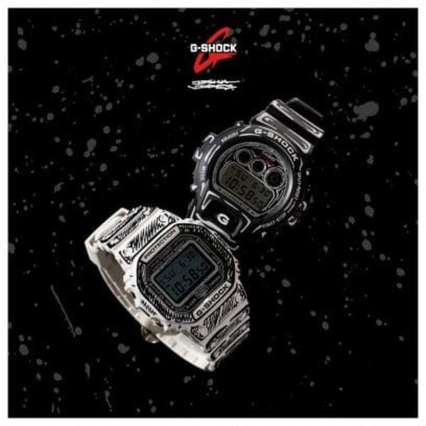 Casio G-Shock x Joshua Vides Digital Watch DW5600JV-7 White-Black Sheep Skate Shop