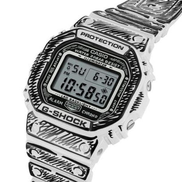 Casio G-Shock x Joshua Vides Digital Watch DW5600JV-7 White-Black Sheep Skate Shop