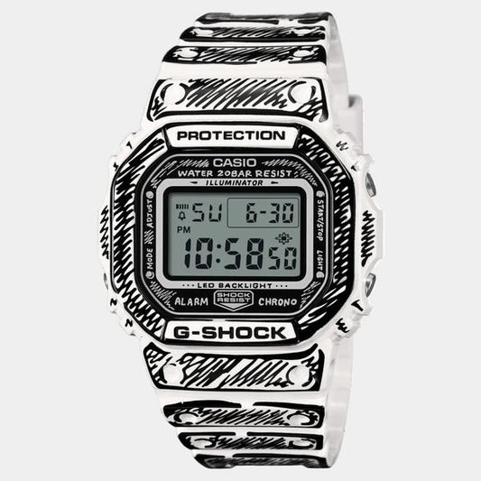 Casio G-Shock x Joshua Vides Digital Watch DW5600JV-7 White-Black Sheep Skate Shop