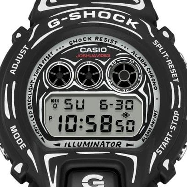 Casio G-Shock x Joshua Vides Digital Watch DW6900JV-1 Black-Black Sheep Skate Shop