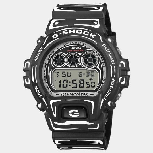 Casio G-Shock x Joshua Vides Digital Watch DW6900JV-1 Black-Black Sheep Skate Shop