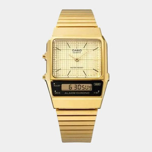 Casio Vintage Collection Analog - Digital Watch AQ800EG-9A Gold-Black Sheep Skate Shop