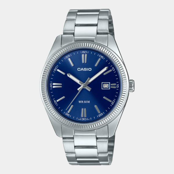 Casio Vintage Collection Analog Watch MTP1302D-2AVT Silver - Blue-Black Sheep Skate Shop