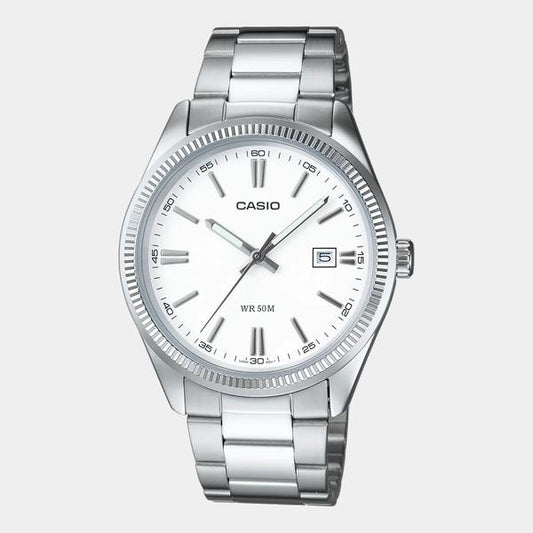 Casio Vintage Collection Analog Watch MTP1302PD-7A Silver - White-Black Sheep Skate Shop