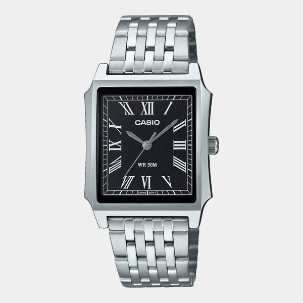 Casio Vintage Collection Analog Watch MTPB190D-1BV Silver - Black-Black Sheep Skate Shop
