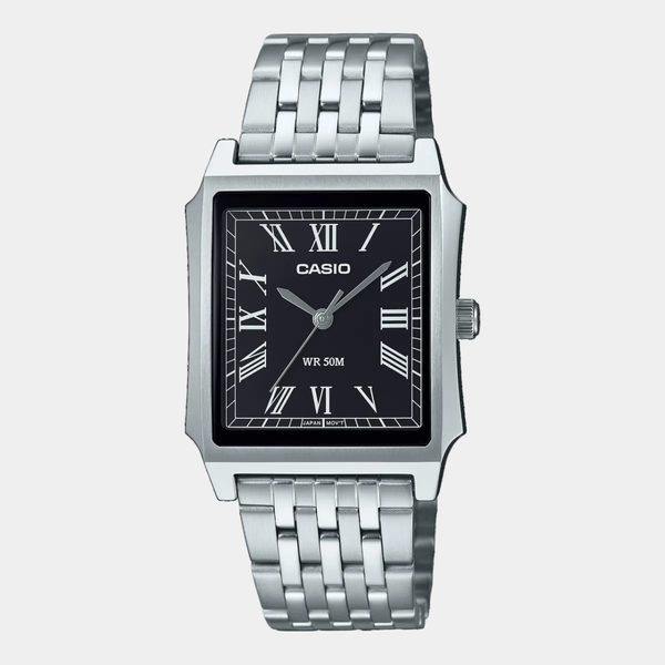 Casio Vintage Collection Analog Watch MTPB190D-1BV Silver - Black-Black Sheep Skate Shop