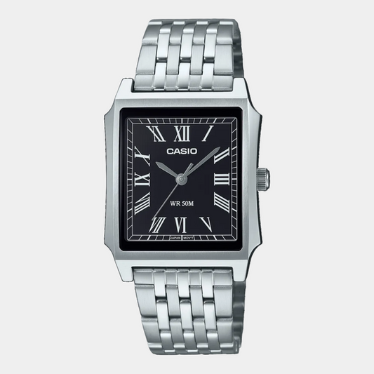 Casio Vintage Collection Analog Watch MTPB190D-1BV Silver - Black-Black Sheep Skate Shop