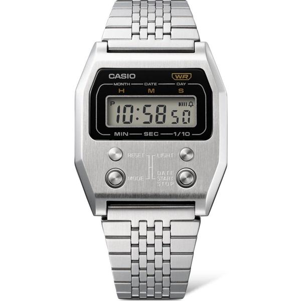 Casio Vintage Collection Digital Watch A1100D-1VT Silver-Black Sheep Skate Shop