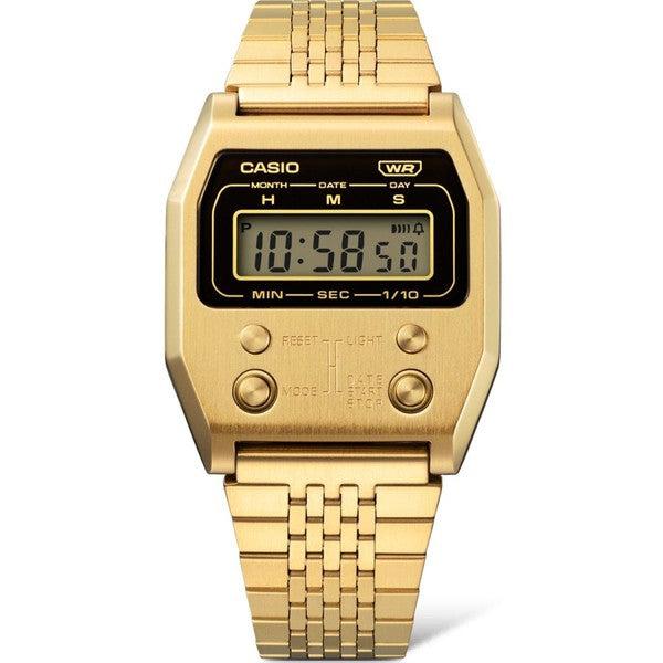 Casio Vintage Collection Digital Watch A1100G-5VT Gold-Black Sheep Skate Shop