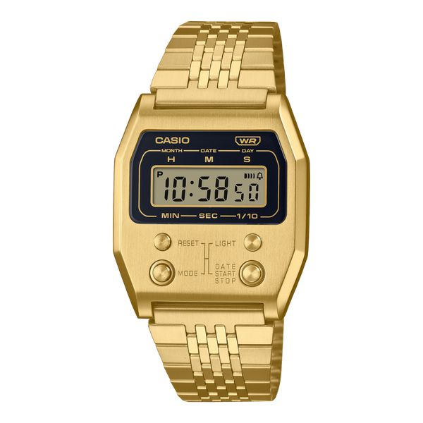 Casio Vintage Collection Digital Watch A1100G-5VT Gold-Black Sheep Skate Shop