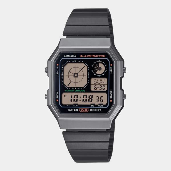 Casio Vintage Collection Digital Watch A130WEGG-1A Gunmetal-Black Sheep Skate Shop