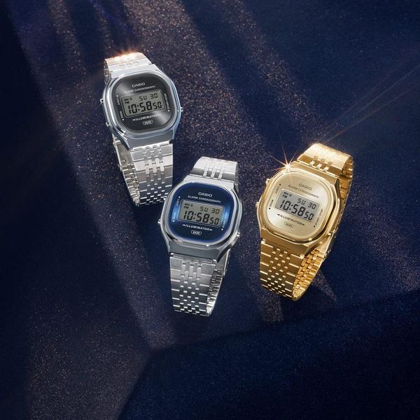 Casio Vintage Collection Digital Watch A140WEG-9A Gold-Black Sheep Skate Shop
